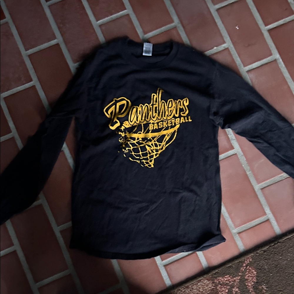 Black Panthers Basketball Long Sleeve Shirt